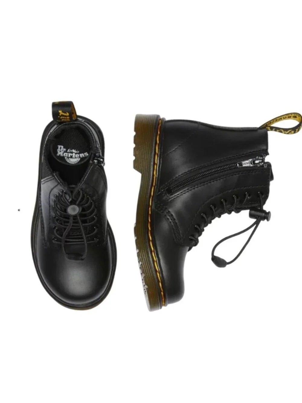 Dr.Martens Toddler 1460 Harper Leather Boots in Black – Size 7 New With Tags